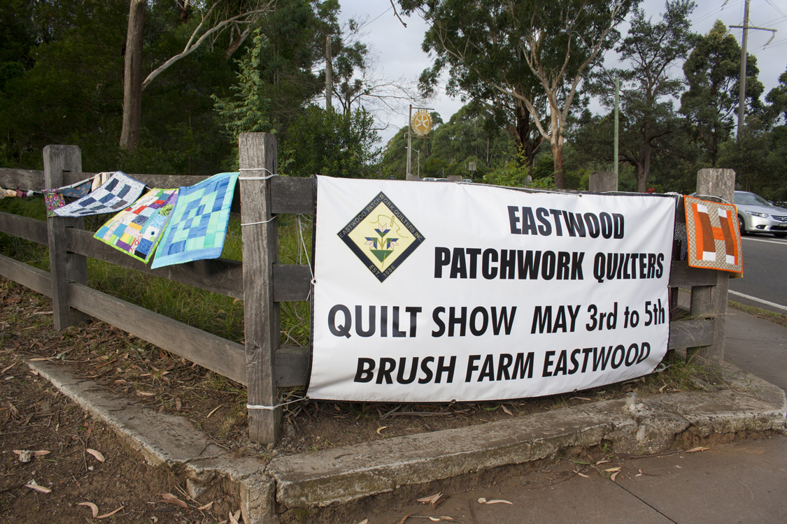 Visitors were welcomed by banners and bunting around the perimeter of Brush Farm House