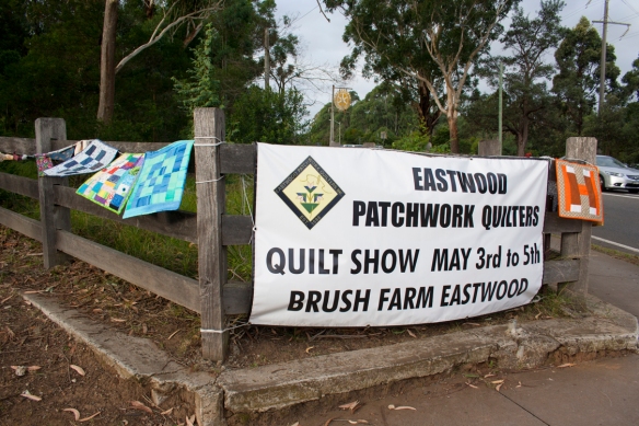 Visitors were welcomed by banners and bunting around the perimeter of Brush Farm House